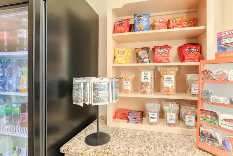 snacks in lobby