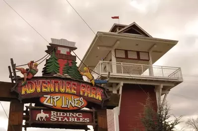 Adventure Park Zip Lines in Sevierville.